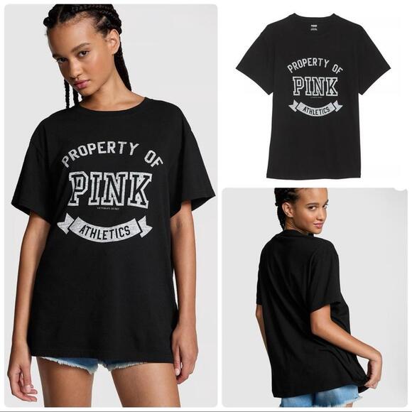 Victoria Secret PINK Campus Cotton Tee - Picture 2 of 3